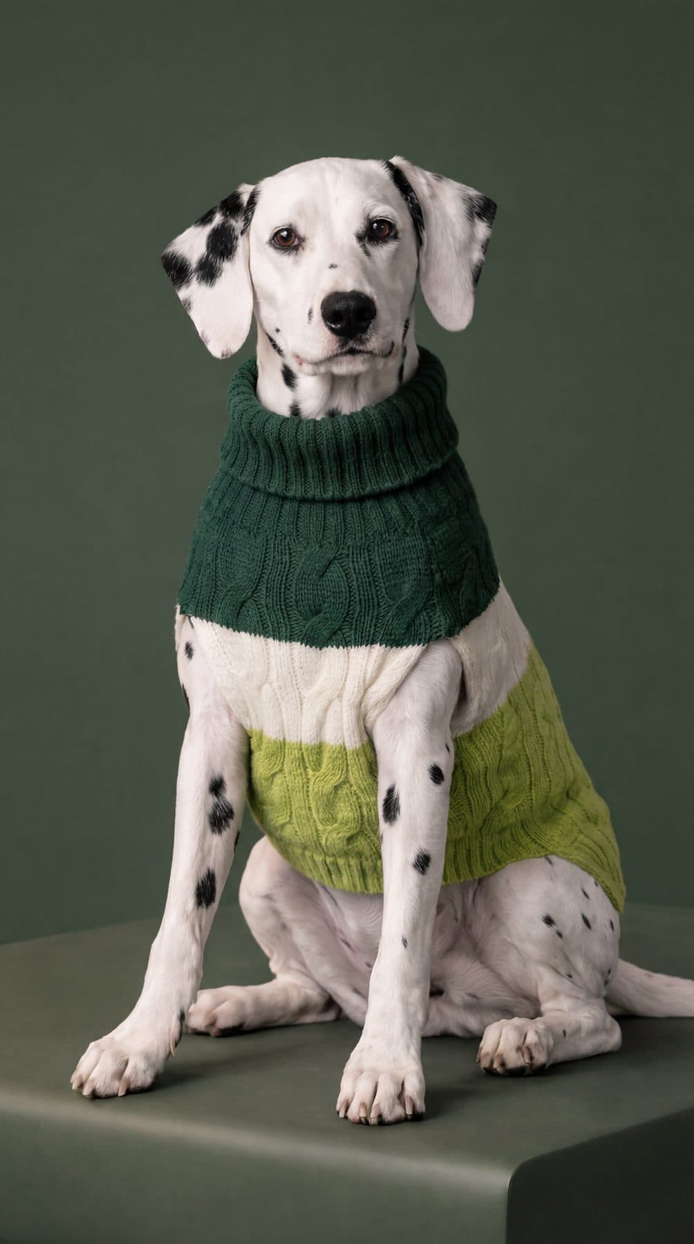 Perro de un cliente con su pieza MIJO